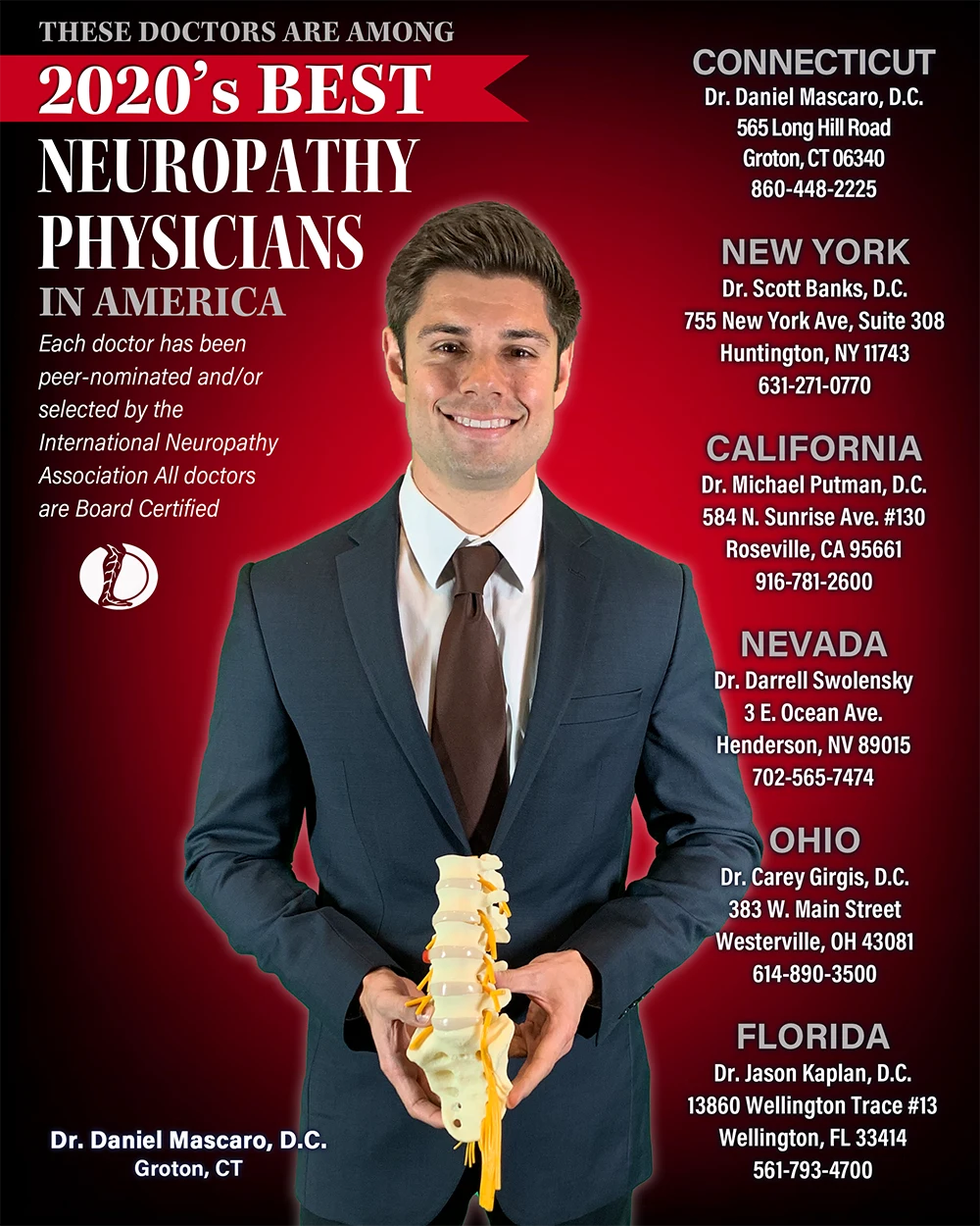 Daniel Mascaro Peripheral Neuropathy Magazine Cover